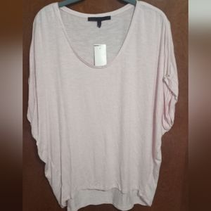 ❤️2 for $18❤️ WHBM NWT shirt sleeve dolman top, pale pink, size L